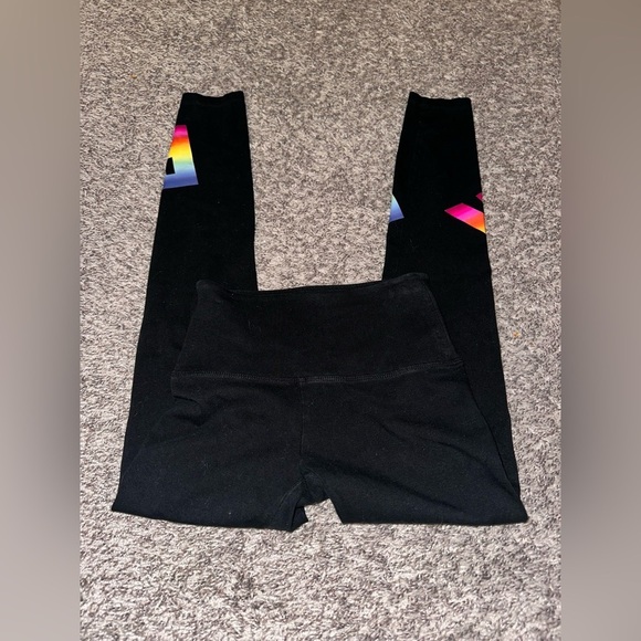 Victoria’s Secret PINK! Rare Multi-Colored Yoga Pant Leggings HTF - Picture 2 of 6
